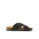 Ramon Oiled Leather Dark Brown Clogs - Men's