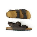 Carlos Oiled Leather Dark Brown Clogs - Men's