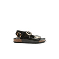 Carlos Big Buckle Patent Black - Women