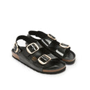 Mandel - Carlos Big Buckle Patent Black - Femme