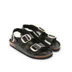 Carlos Big Buckle Patent Black - Women