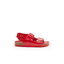 Carlos Big Buckle Patent Red - Femme