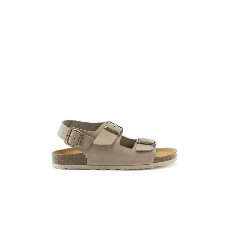 Carlos Big Buckle Nubuck Taupe - Women's