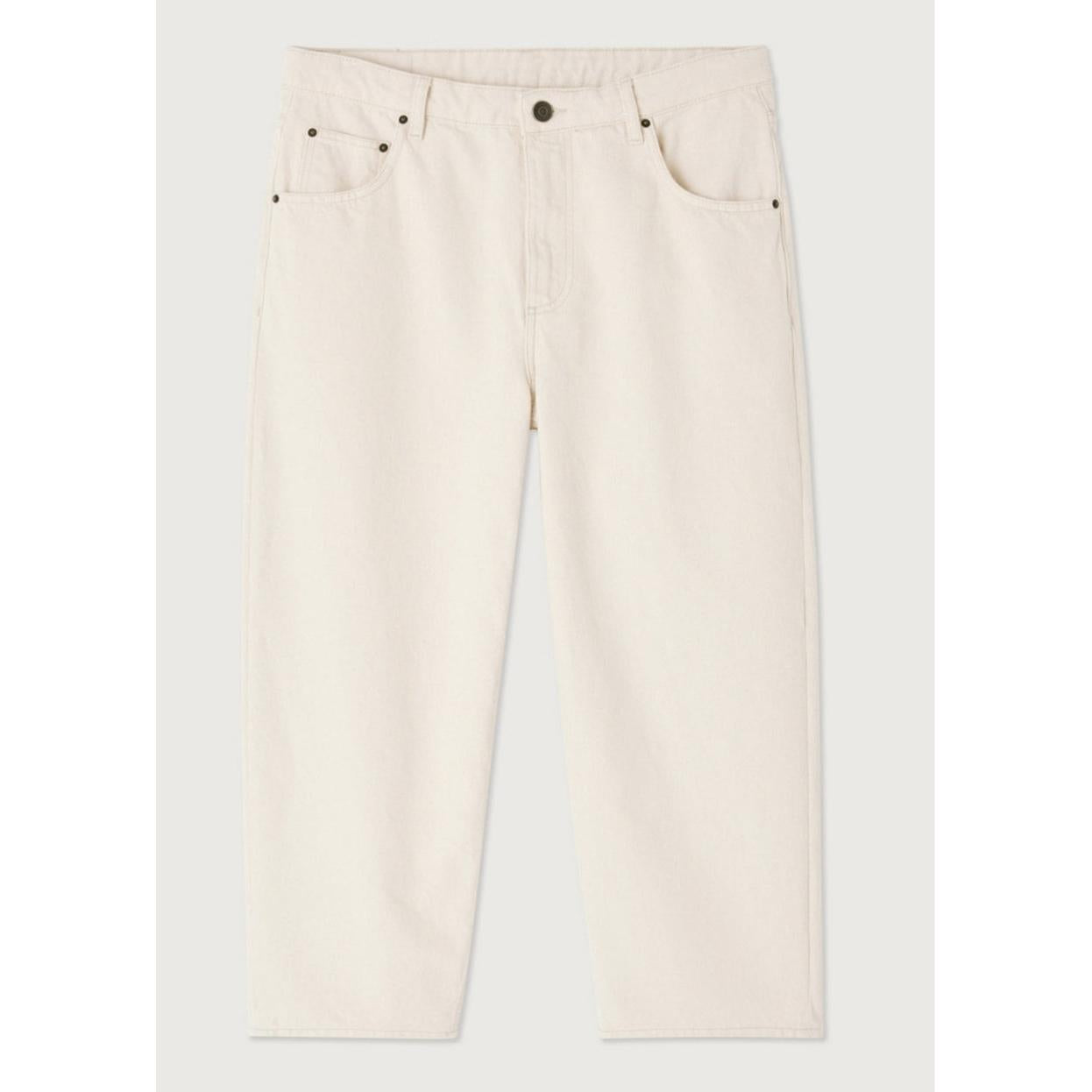 Le Droit Cropped 5-Pocket Trousers - Ecru - Men