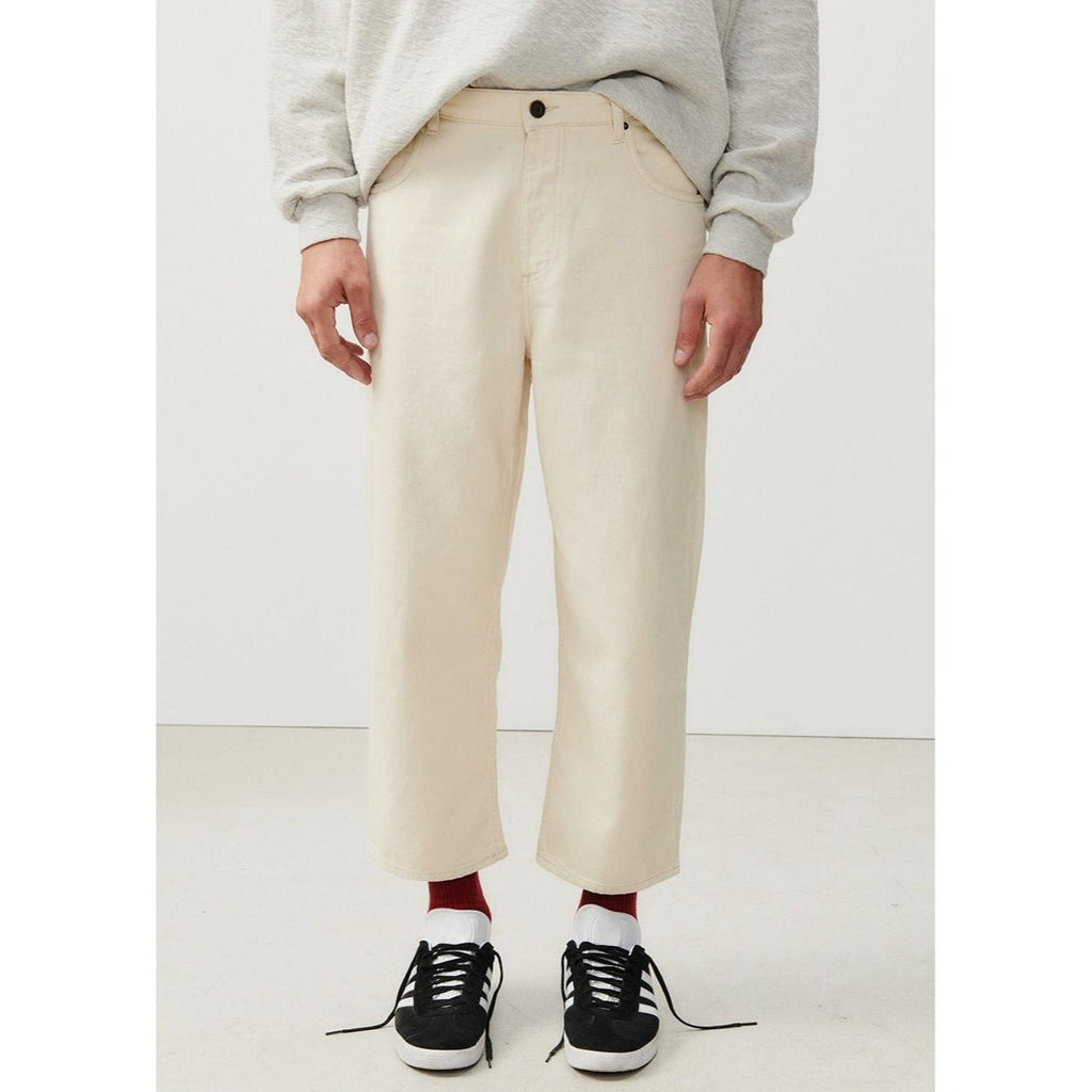 Le Droit Cropped 5-Pocket Trousers - Ecru - Men