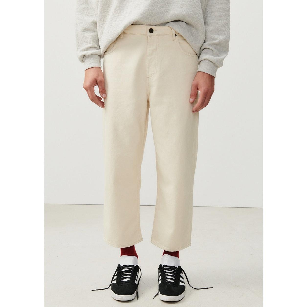 Le Droit Cropped 5-Pocket Trousers - Ecru - Men