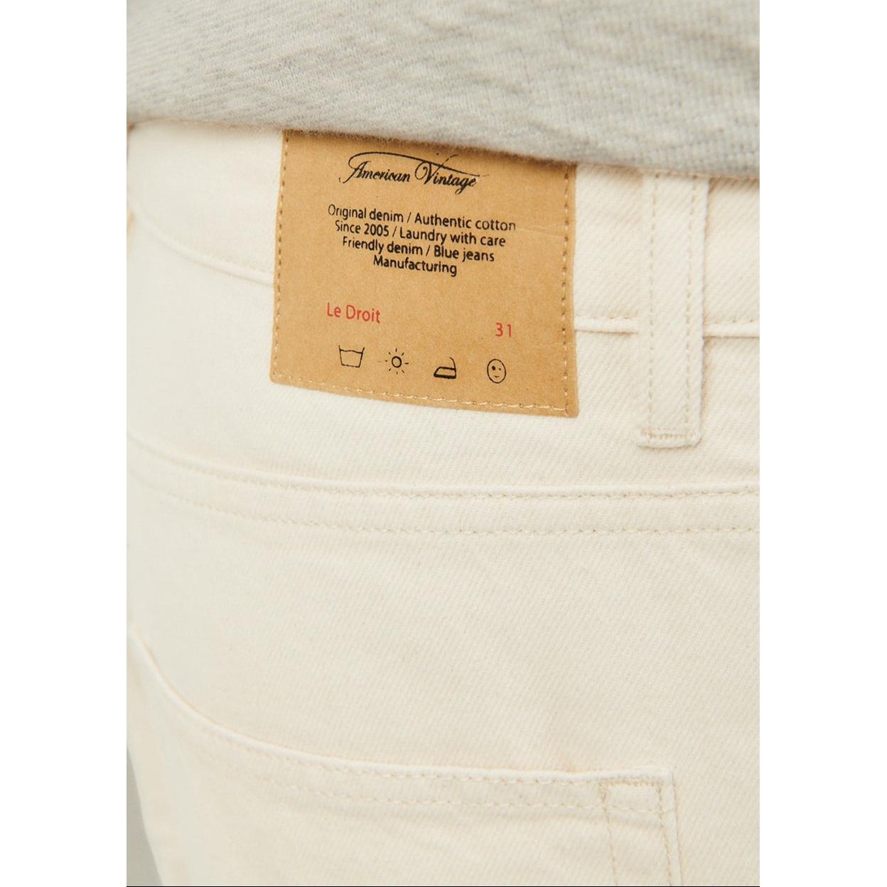 Le Droit Cropped 5-Pocket Trousers - Ecru - Men