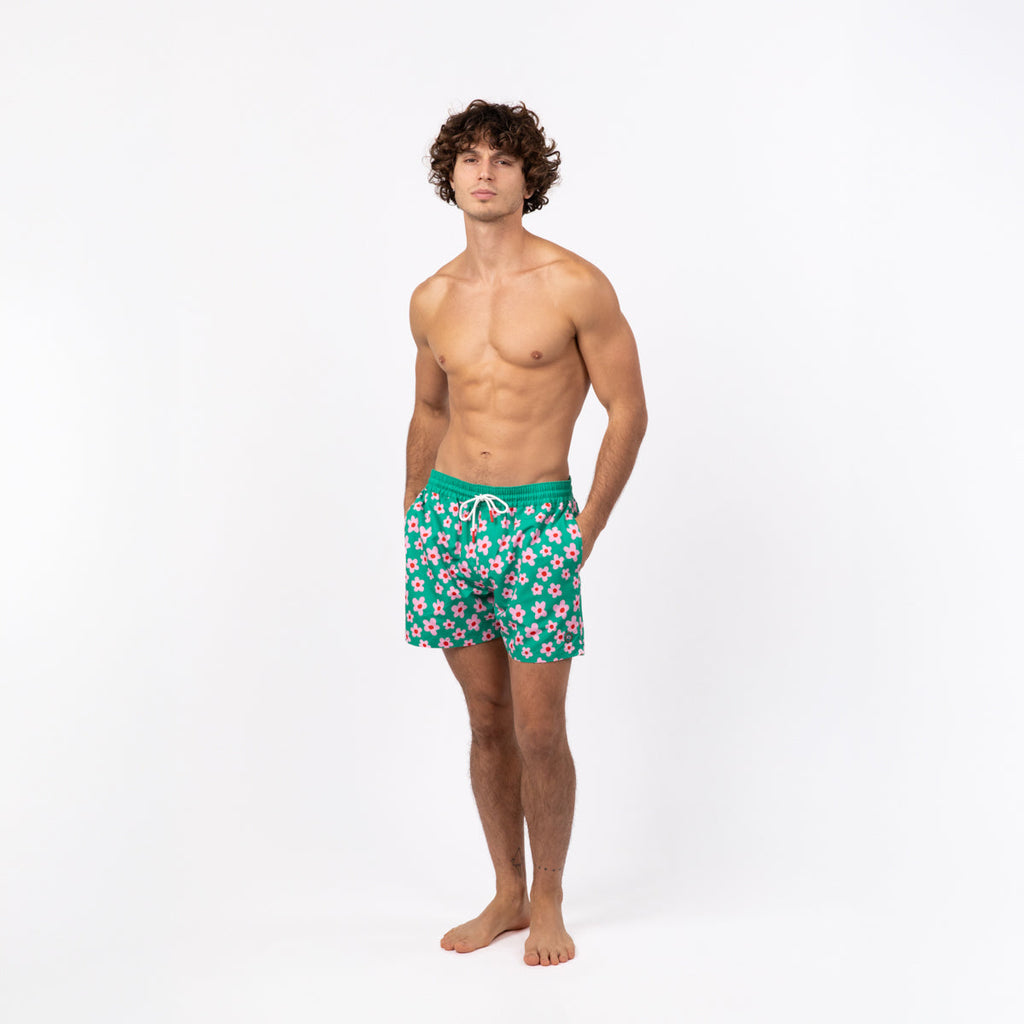 Short De Bain En 100% Polyester Recyclé - Blooming Beach