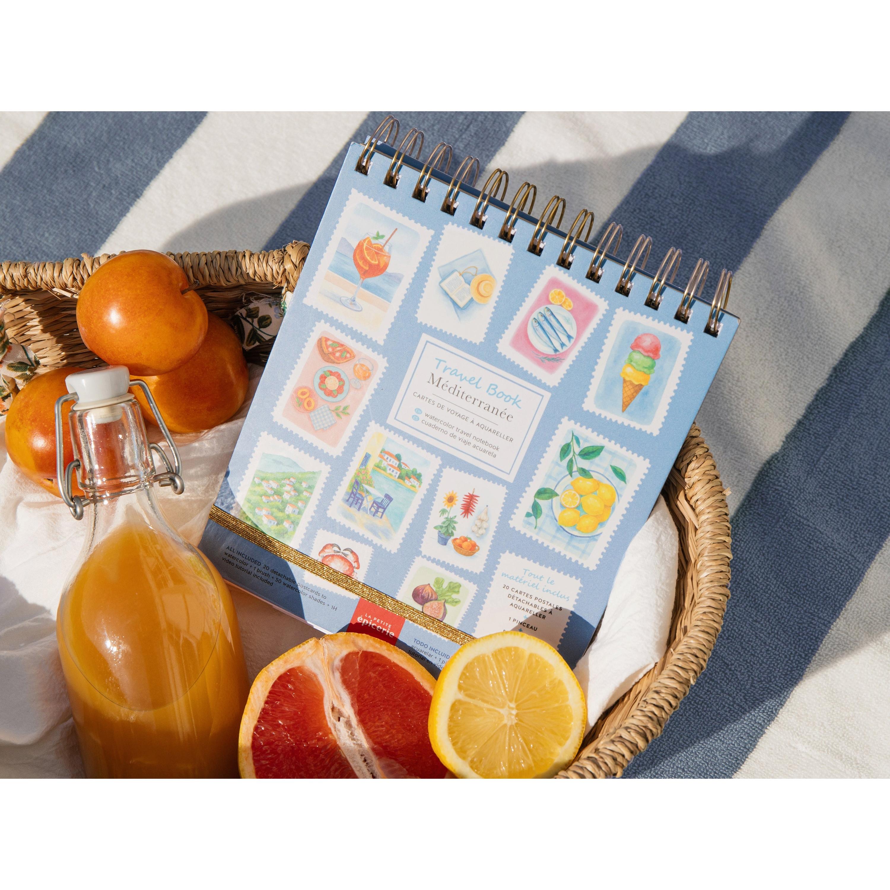 Travel Book - Carnet Aquarelle - Thème Méditerrannée