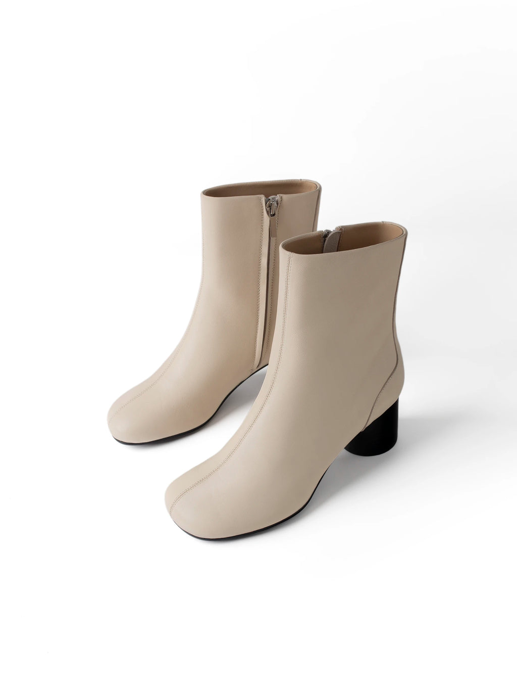Meet Me Downtown Ankle Boots - Beige