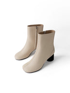 Meet Me Downtown Ankle Boots - Beige