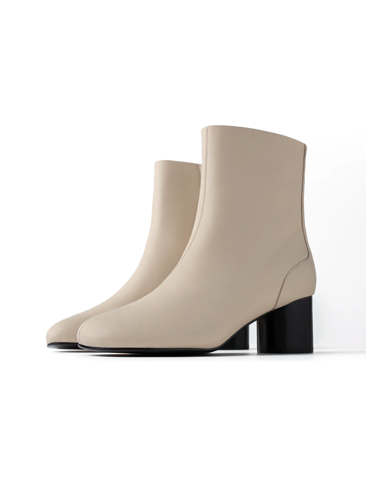 Meet Me Downtown Ankle Boots - Beige
