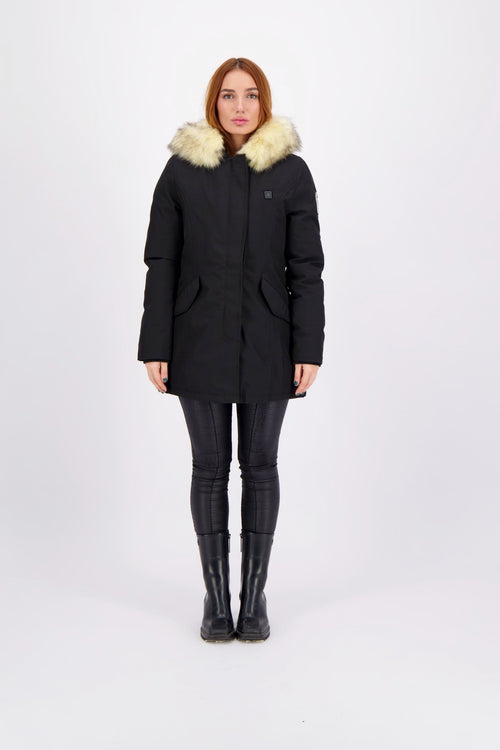 Parka Chauffante Megeve Heat - Noir - Femme