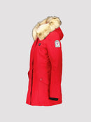 Parka Chauffante Megeve Heat - Rouge - Femme