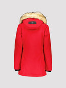 Parka Chauffante Megeve Heat - Rouge - Femme