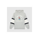 Sweet Pants - Hooded Sweatshirt with Sleeve Bands - Gray Marl - Unisex