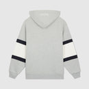 Sweet Pants - Hooded Sweatshirt with Sleeve Bands - Gray Marl - Unisex