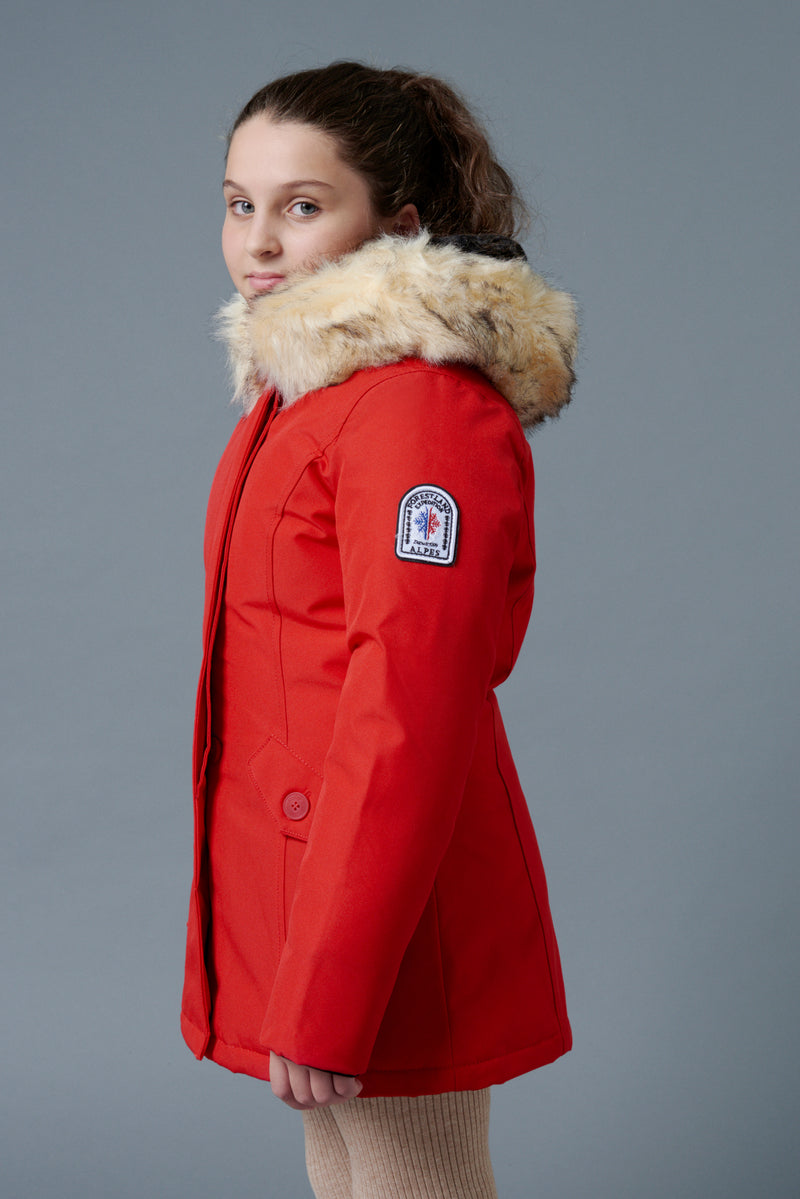 Parka Megeve Kids - Rouge - Enfant Fille