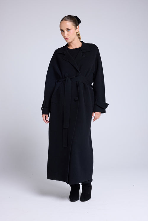 Manteau Trench Meilna - Noir
