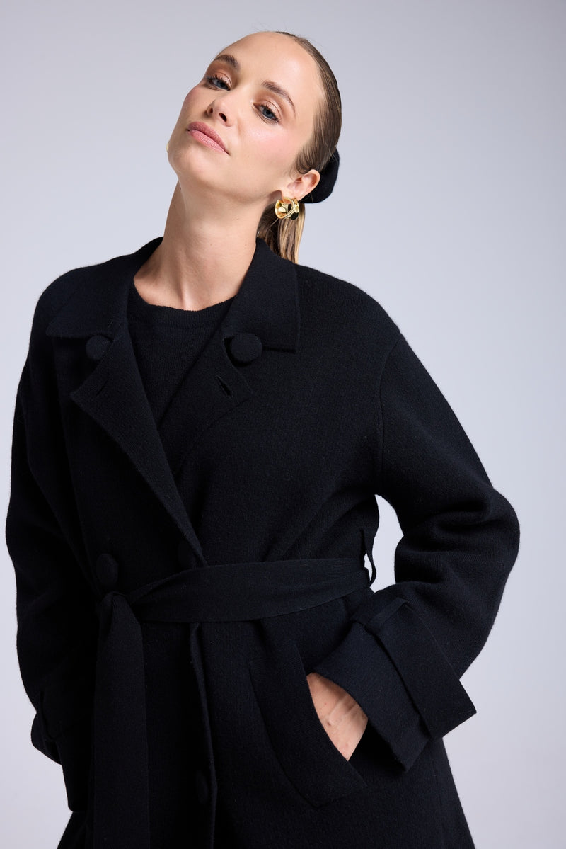 Manteau Trench Meilna - Noir