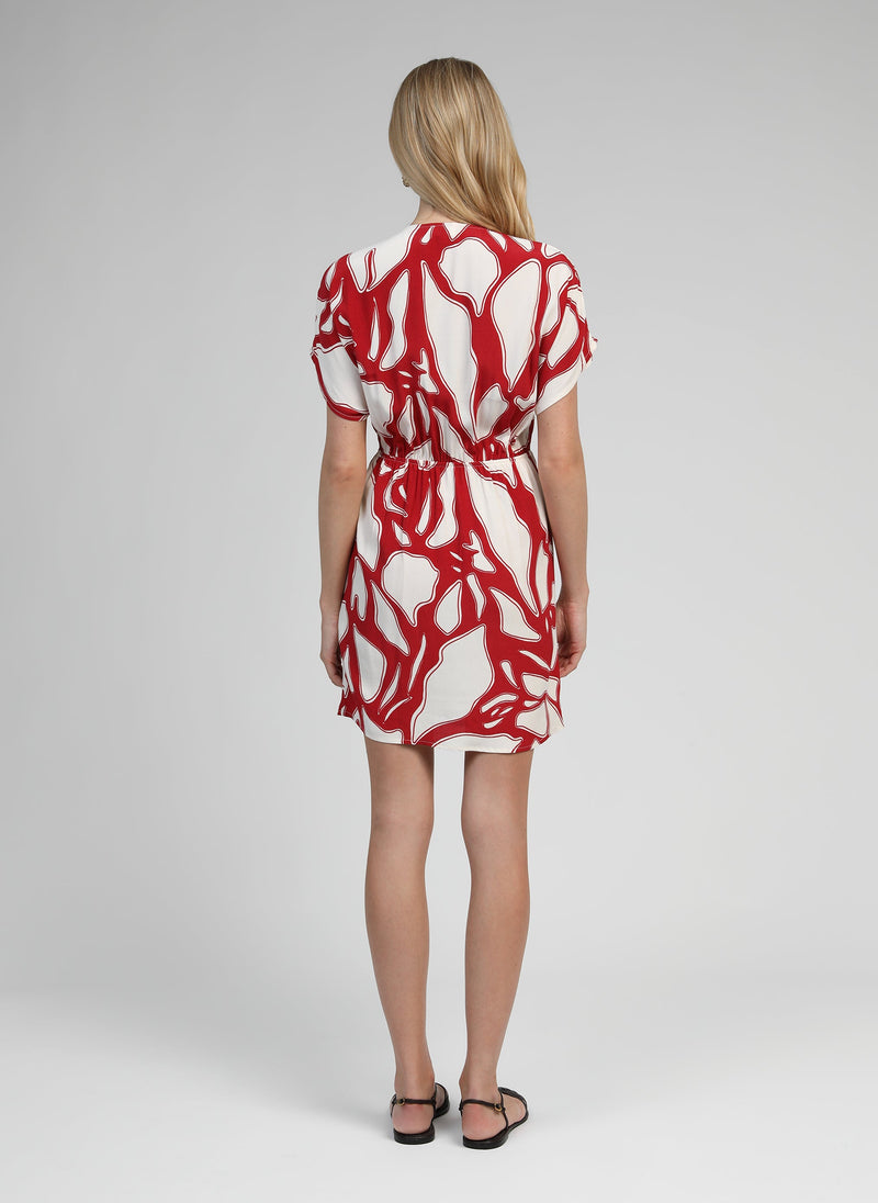 Robe Longue Melania Flame Cerise