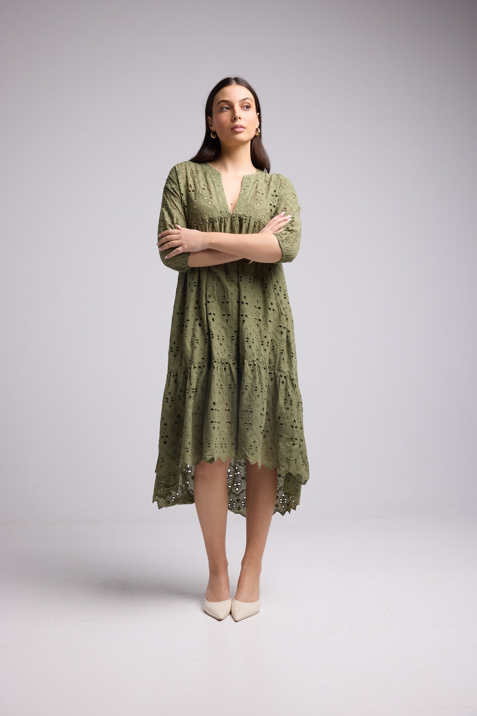 Vestido Largo - Melba - Caqui