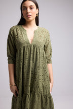 Vestido Largo - Melba - Caqui