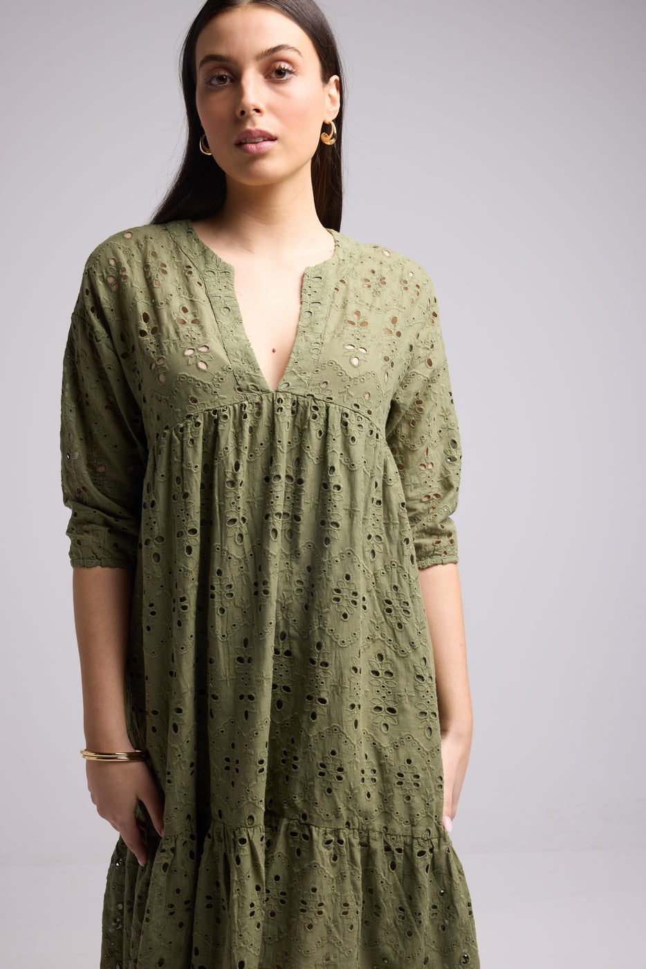 Vestido Largo - Melba - Caqui
