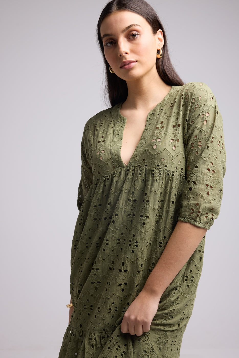 Vestido Largo - Melba - Caqui