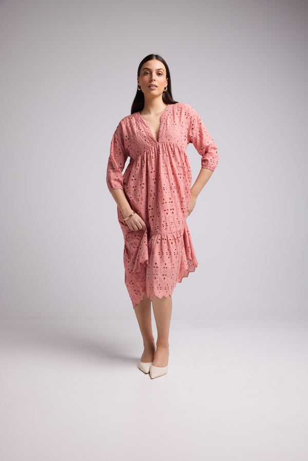 Long Dress - Melba - Pink