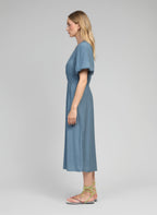 Robe Longue Melile Azur