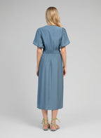Robe Longue Melile Azur