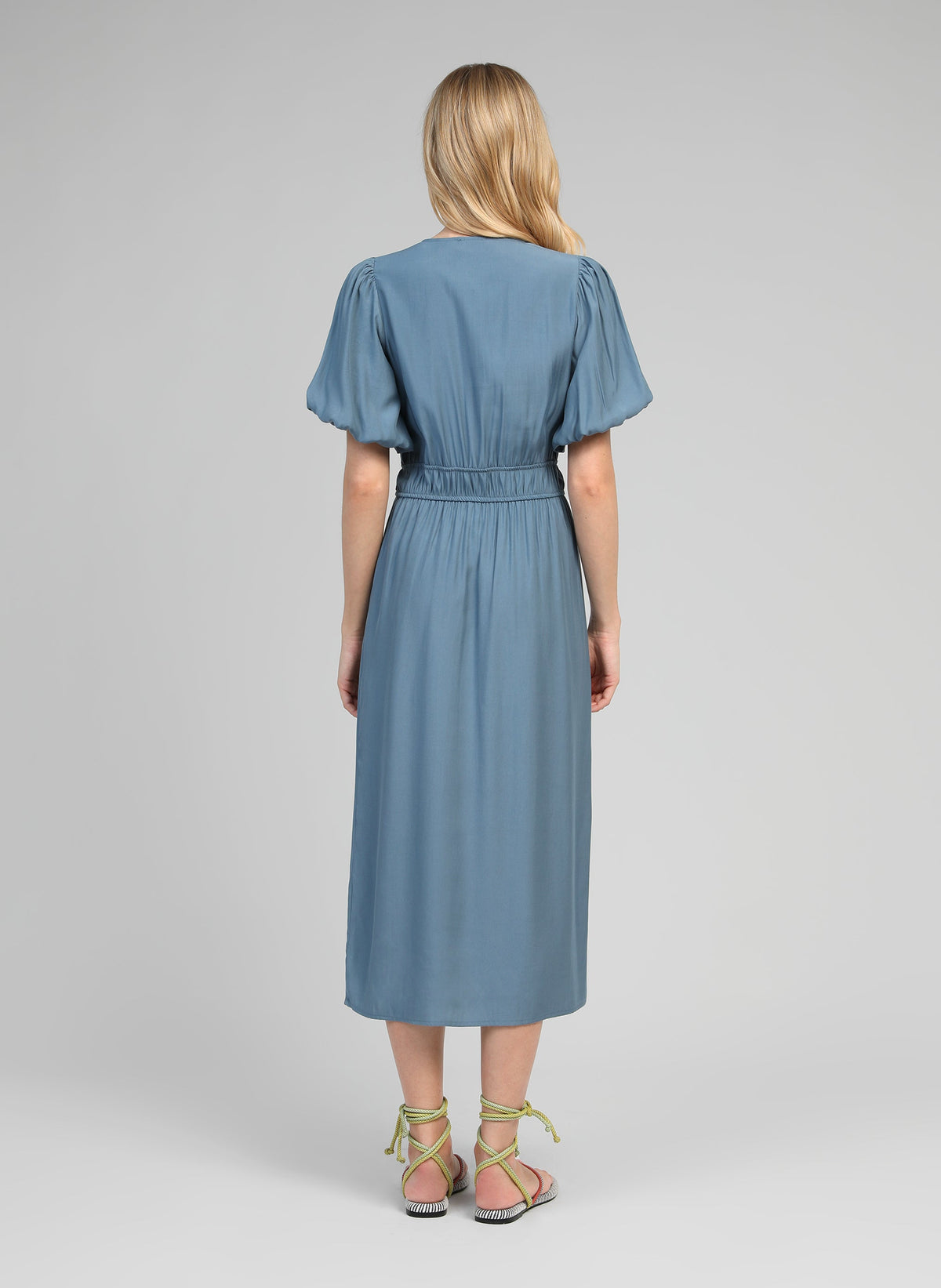 Robe Longue Melile Azur