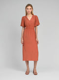 Robe Longue Melile Terracotta