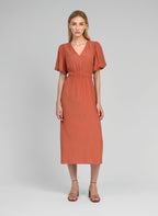 Robe Longue Melile Terracotta