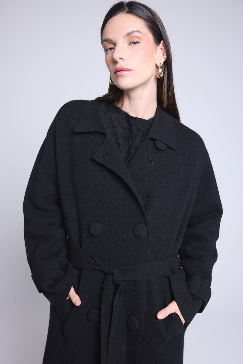 Melinda Trench Coat - Black - Women