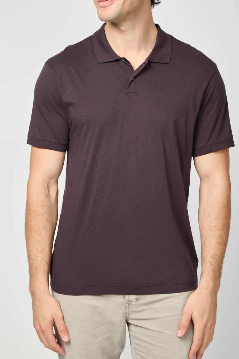 Polo Elevated Lotus Jsy - Figue - Homme