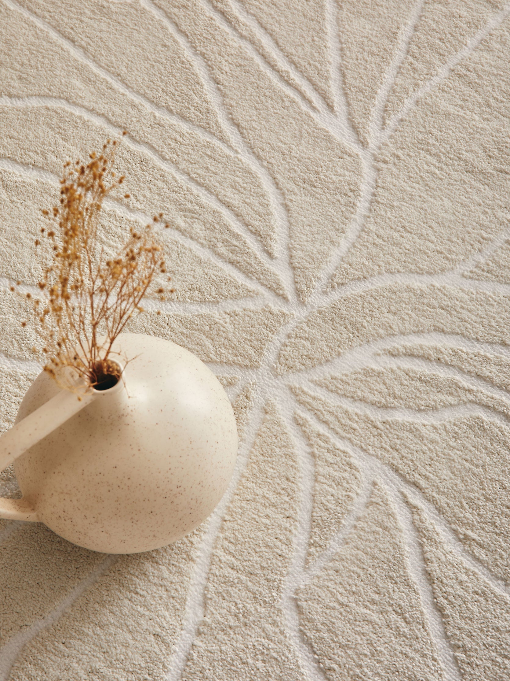 Cream Geometric Rug: MEM566CRE - Nazar rugs