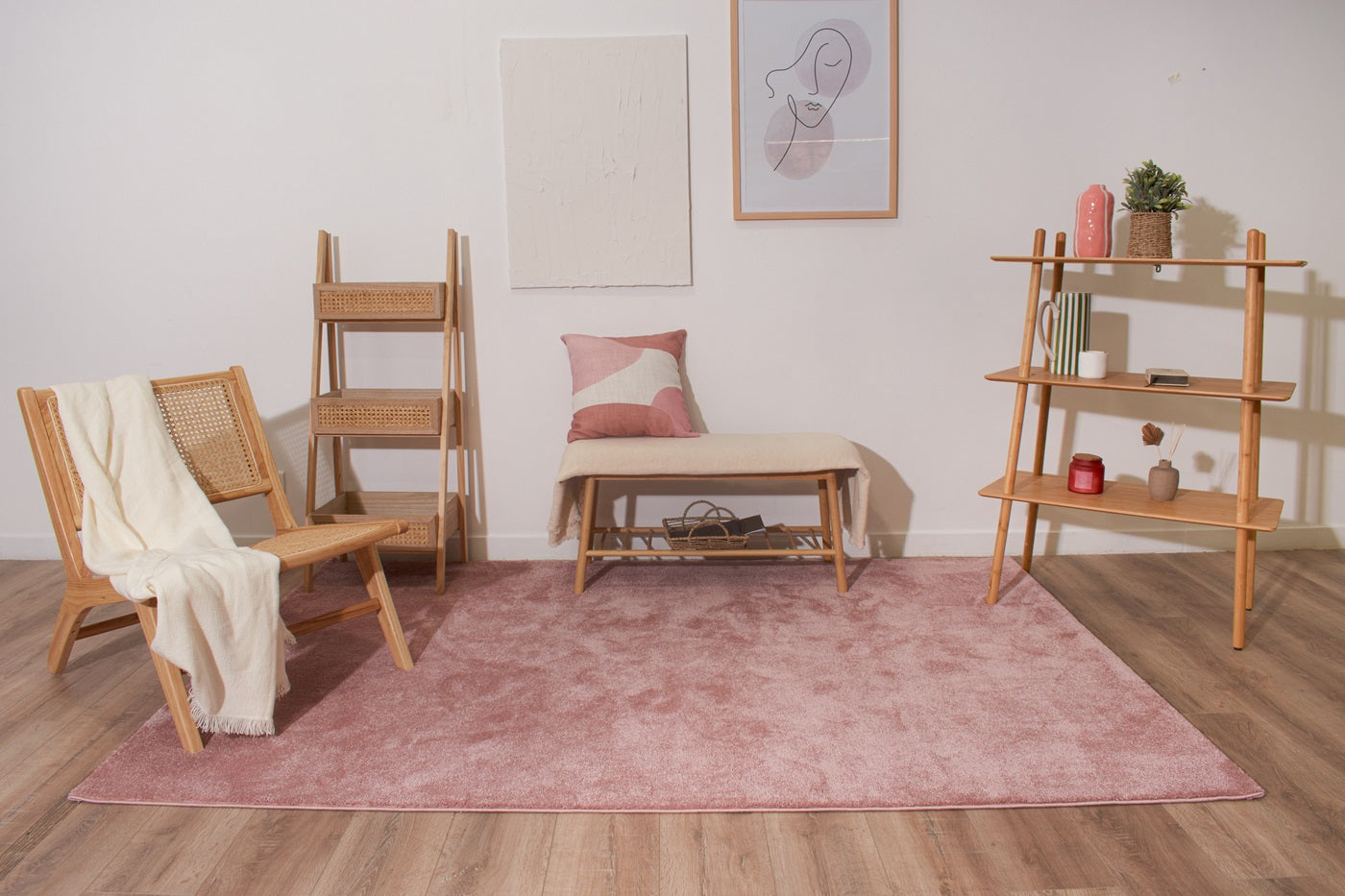 Memphis - Tapis D'Intérieur - Polypropylène - Rose