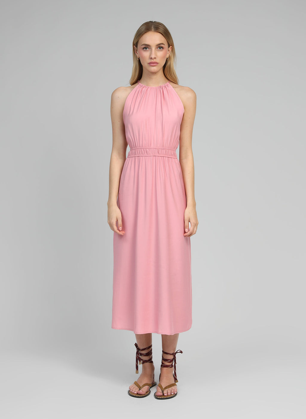 Robe Longue Mendaly Rose