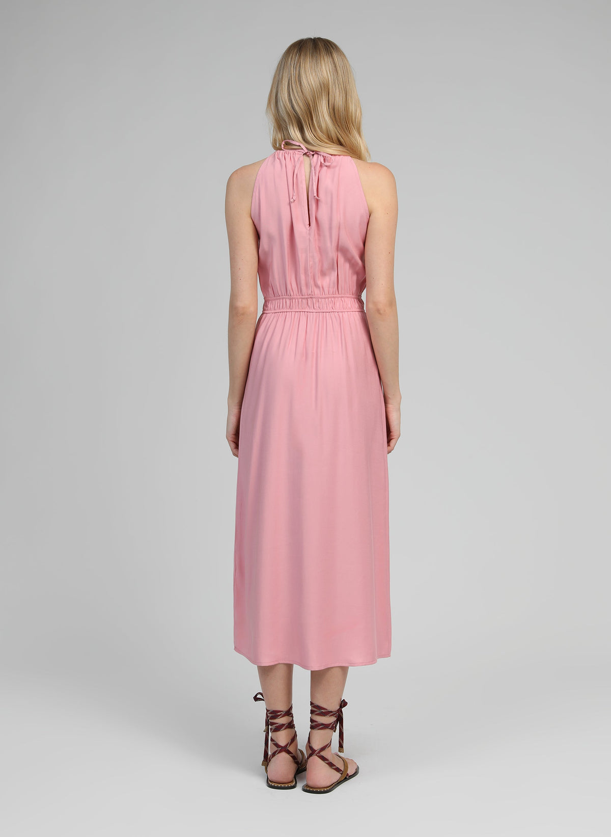 Robe Longue Mendaly Rose