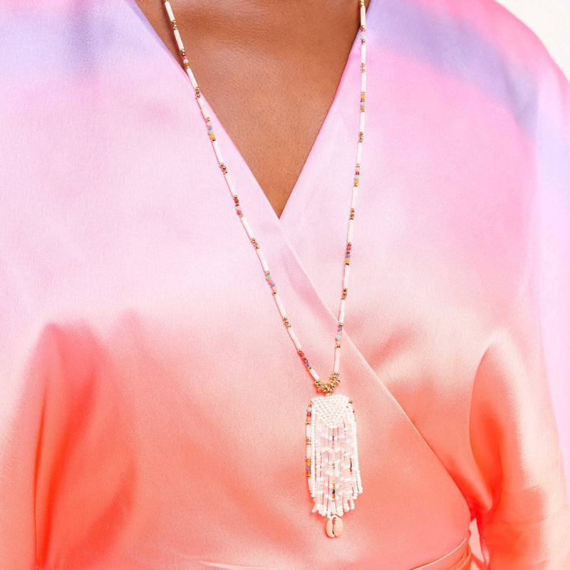 Collier Merangue Blanc