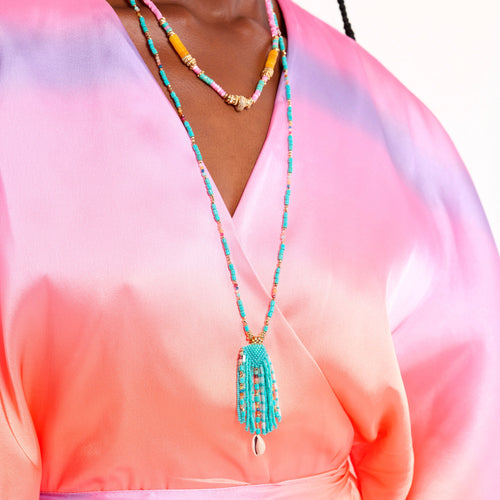 Turquoise Merangue Necklace