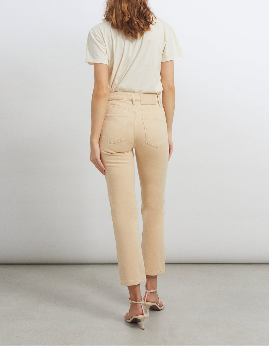 Mercy Color Straight Trousers - Light Sand - Women