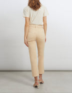 Mercy Color Straight Trousers - Light Sand - Women