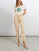 Reiko - Pantalon Straight Mercy Color - Light Sand - Femme