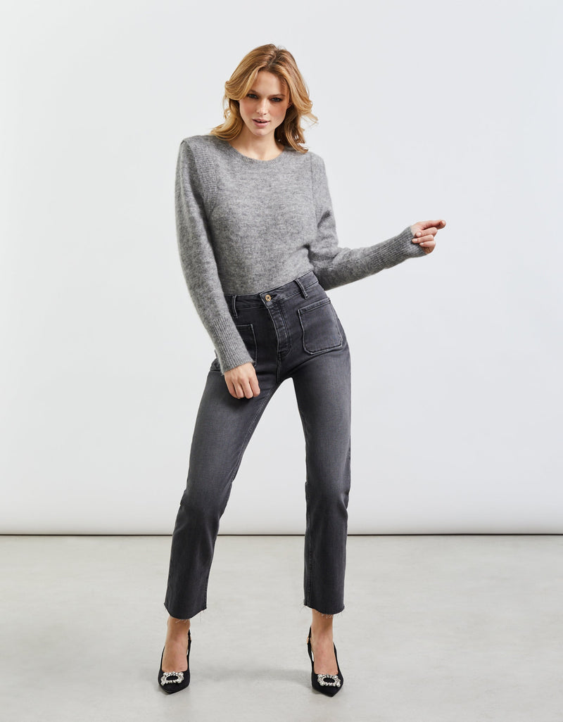 Reiko - Vaqueros Mercy de cintura alta - Denim Bl-539 - Mujer