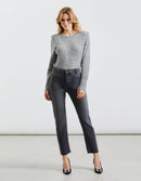 Reiko - Vaqueros Mercy de cintura alta - Denim Bl-539 - Mujer