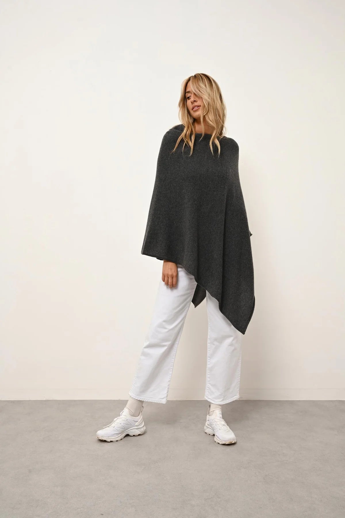 Poncho - Meredith - Anthracite Chiné