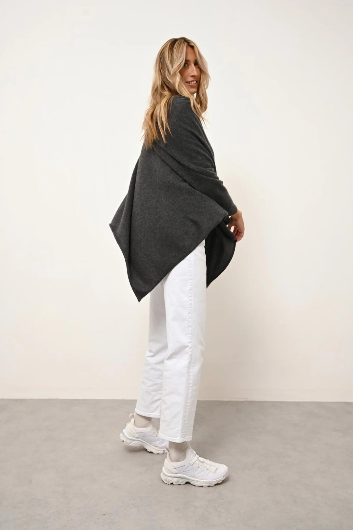 Poncho - Meredith - Anthracite Chiné